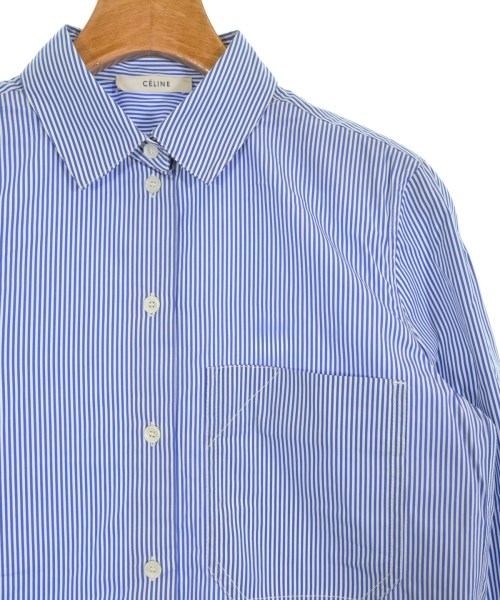 CELINE（セリーヌ）ブラウス 青 サイズ:36(XS位) レディース/2200646048093