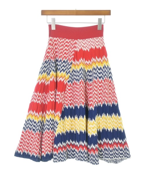 CELINE（セリーヌ）ひざ丈スカート 赤 サイズ:XS レディース/2200639802176