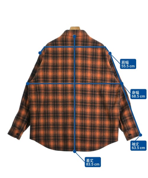 CELINE（セリーヌ）カジュアルシャツ オレンジ サイズ:43(XL位) メンズ/2200648368021