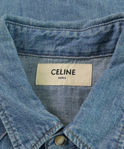 CELINE（セリーヌ）カジュアルシャツ 青 サイズ:S メンズ/2200644367011