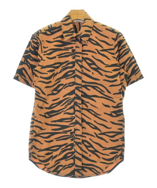 CELINE(セリーヌ)カジュアルシャツ 茶 サイズ:34(XXS位)/2200651211192