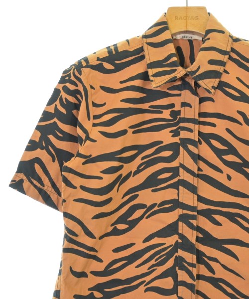 CELINE（セリーヌ）カジュアルシャツ 茶 サイズ:34(XXS位) レディース/2200651211192