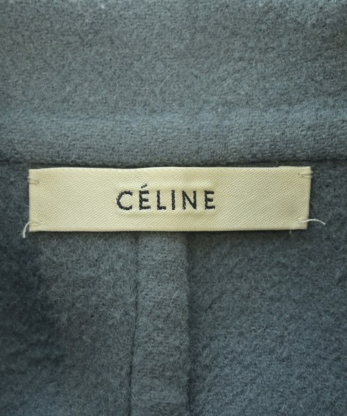 CELINE（セリーヌ）チェスターコート 青 サイズ:34(XXS位) レディース/2200644158046