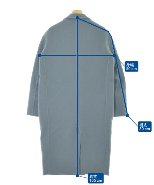 CELINE（セリーヌ）チェスターコート 青 サイズ:34(XXS位) レディース/2200644158046