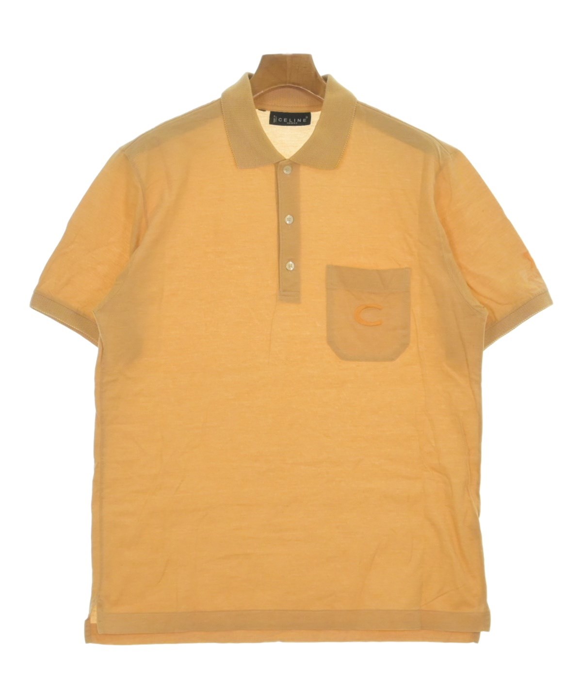 CELINE（セリーヌ）ポロシャツ オレンジ サイズ:-(M位) メンズ