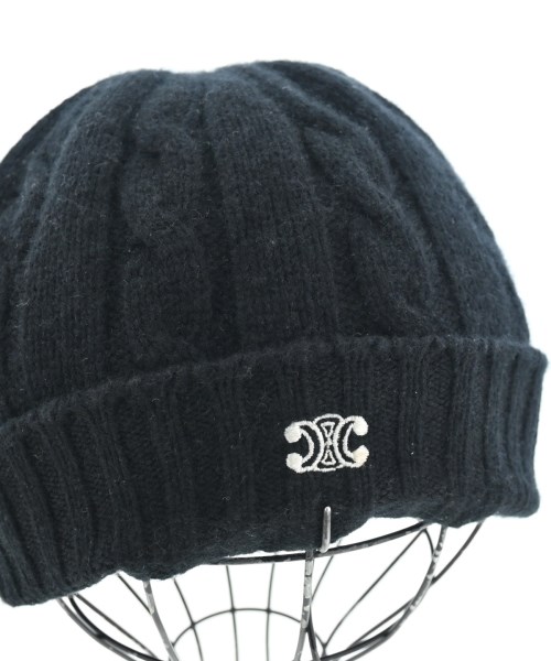 CELINE（セリーヌ）ニットキャップ・ビーニー 黒 サイズ:- メンズ/2200652410112