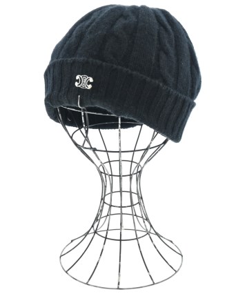 CELINE（セリーヌ）ニットキャップ・ビーニー 黒 サイズ:- メンズ