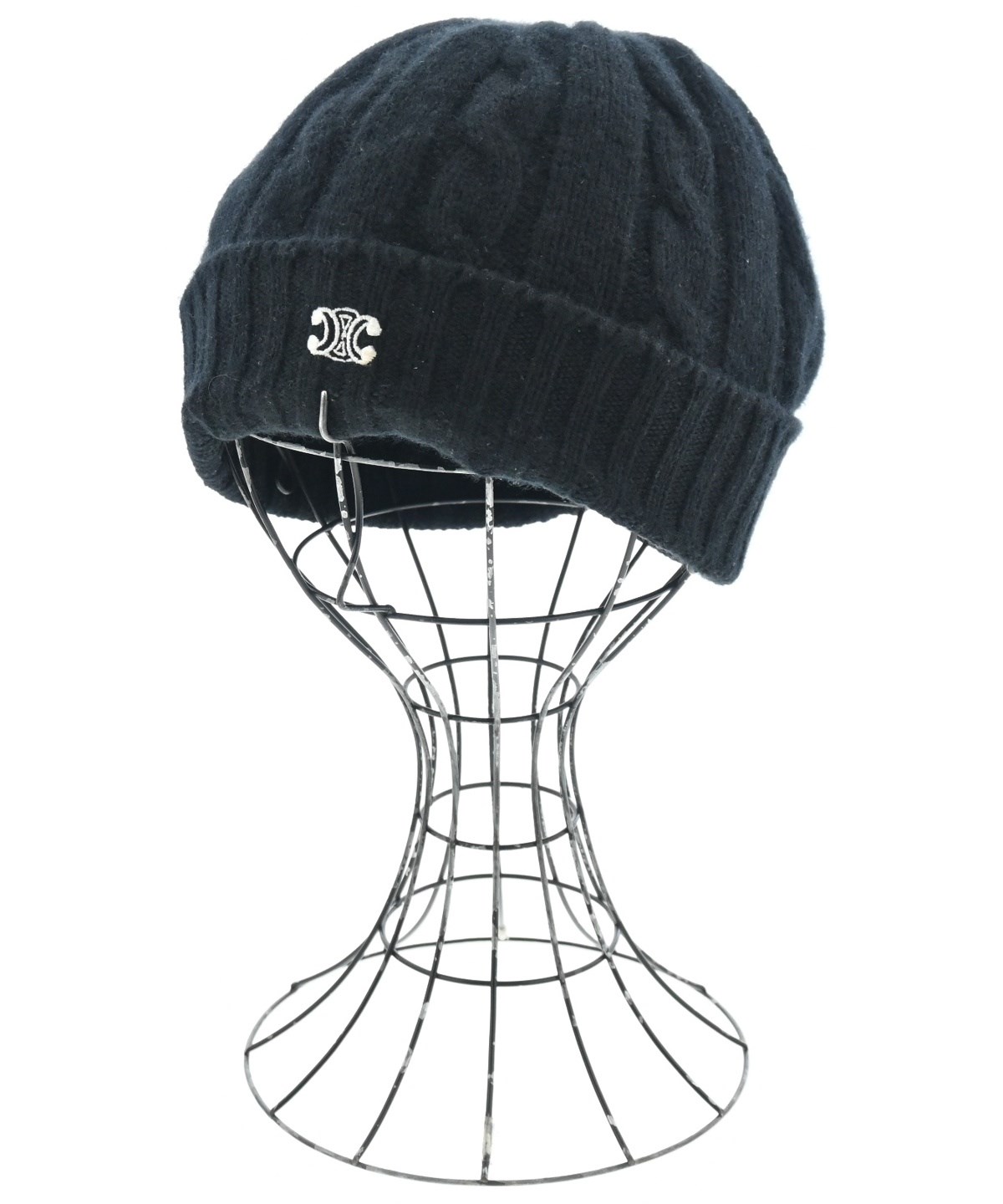 CELINE（セリーヌ）ニットキャップ・ビーニー 黒 サイズ:- メンズ