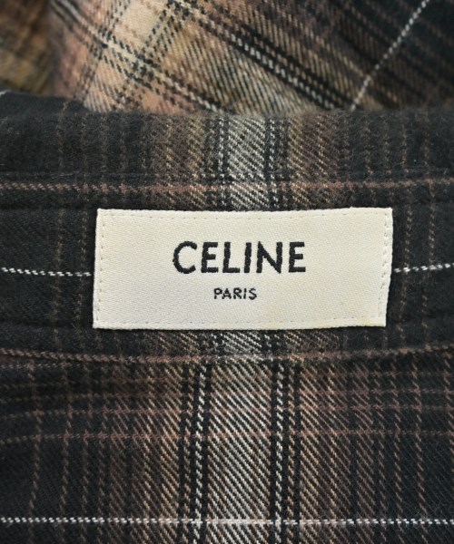 CELINE（セリーヌ）カジュアルシャツ 茶 サイズ:-(M位) メンズ/2200652937046