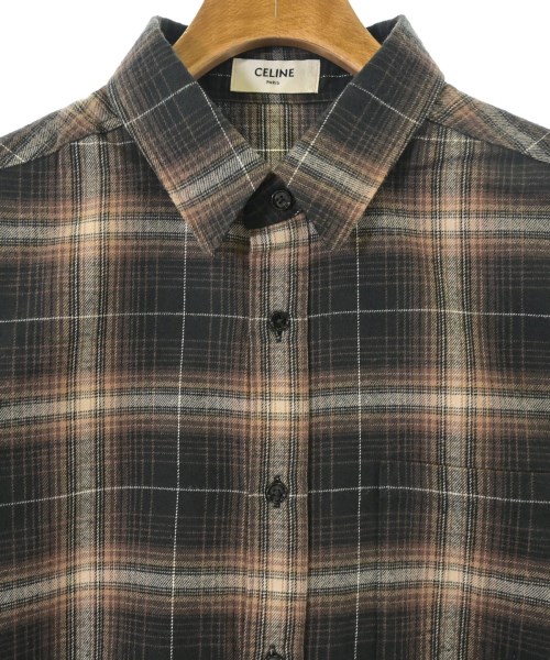 CELINE（セリーヌ）カジュアルシャツ 茶 サイズ:-(M位) メンズ/2200652937046
