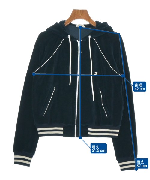CELINE（セリーヌ）パーカー 紺 サイズ:XS レディース/2200641665059