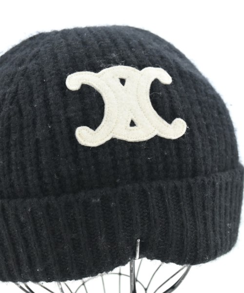 CELINE（セリーヌ）ニットキャップ・ビーニー 黒 サイズ:TU レディース/2200653678016