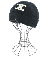 CELINE（セリーヌ）ニットキャップ・ビーニー 黒 サイズ:TU レディース/2200653678016
