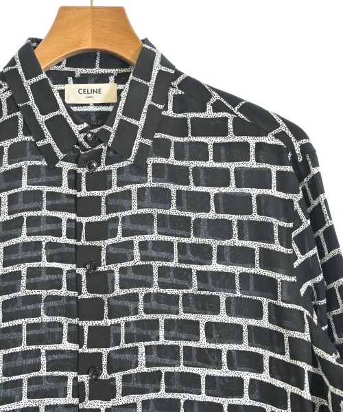 CELINE（セリーヌ）カジュアルシャツ 黒 サイズ:39(M位) メンズ/2200653843025