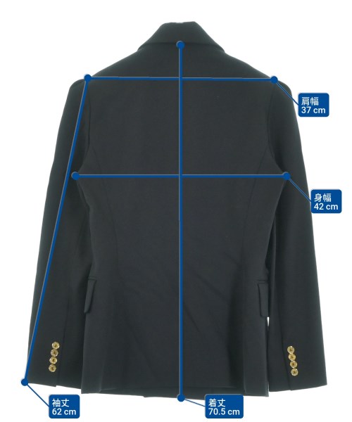 CELINE（セリーヌ）テーラードジャケット 紺 サイズ:38(S位) レディース/2200653914022