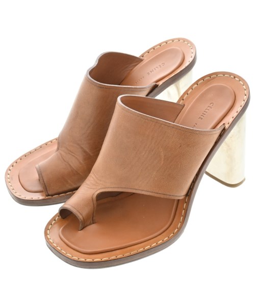 CELINE(セリーヌ)サンダル 茶 サイズ:EU38(24.5cm位)/2200699861052