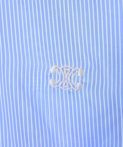 CELINE（セリーヌ）ブラウス 青 サイズ:34(XXS位) レディース/2200699774062