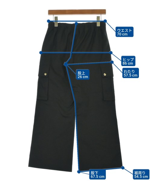 CELINE（セリーヌ）カーゴパンツ 黒 サイズ:34(XXS位) レディース/2200699774147