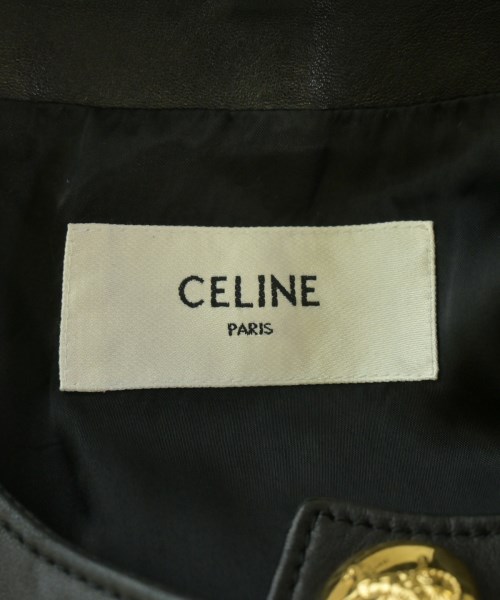 CELINE（セリーヌ）ノーカラージャケット 黒 サイズ:34(XXS位) レディース/2200705535038