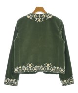 CELINE（セリーヌ）ノーカラージャケット 緑 サイズ:34(XXS位) レディース/2200703919045