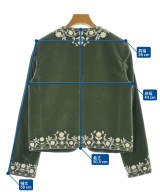 CELINE（セリーヌ）ノーカラージャケット 緑 サイズ:34(XXS位) レディース/2200703919045