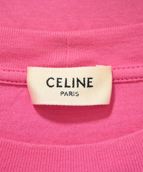 CELINE（セリーヌ）Tシャツ・カットソー ピンク サイズ:XS メンズ/2200707791159