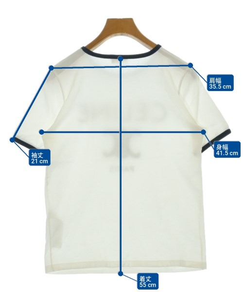 CELINE（セリーヌ）Tシャツ・カットソー 白 サイズ:XS レディース/2200708039076