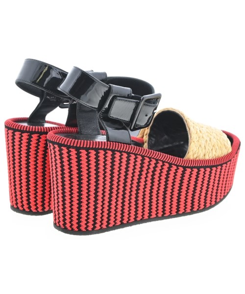 CELINE（セリーヌ）サンダル 赤 サイズ:EU38 1/2(25cm位) レディース/2200704797031