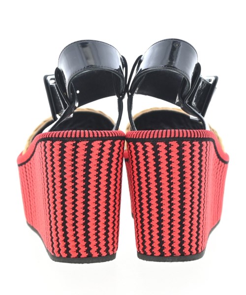 CELINE（セリーヌ）サンダル 赤 サイズ:EU38 1/2(25cm位) レディース/2200704797031
