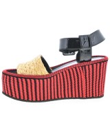 CELINE（セリーヌ）サンダル 赤 サイズ:EU38 1/2(25cm位) レディース/2200704797031
