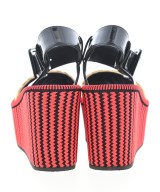 CELINE（セリーヌ）サンダル 赤 サイズ:EU38 1/2(25cm位) レディース/2200704797031