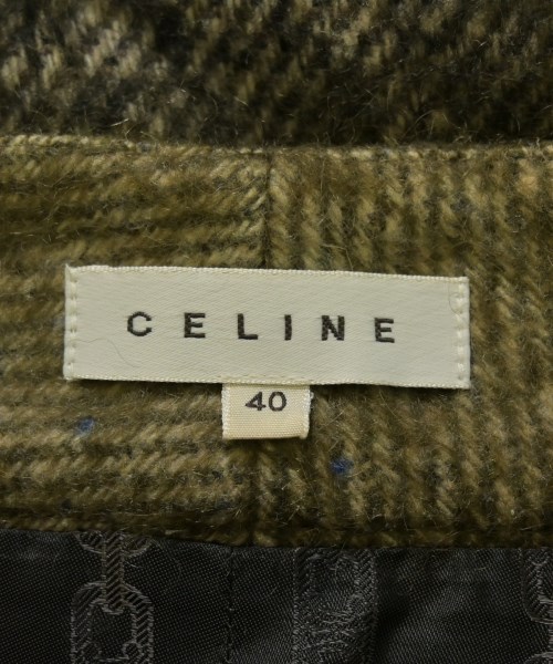 CELINE（セリーヌ）ひざ丈スカート カーキ サイズ:40(M位) レディース/2200704308015