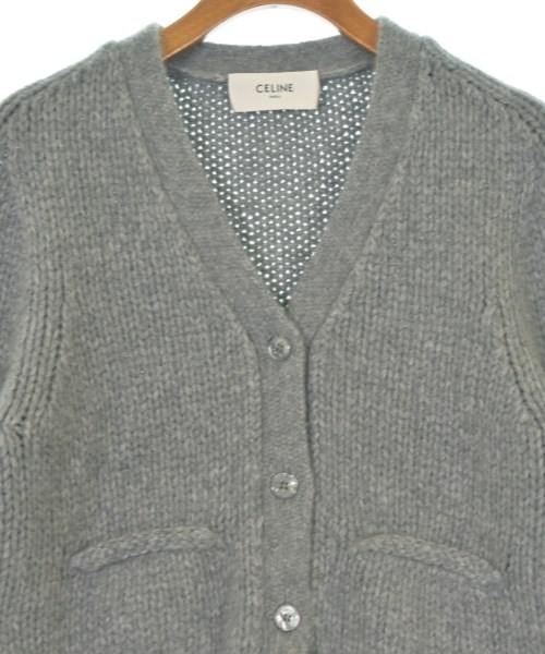 CELINE（セリーヌ）カーディガン グレー サイズ:XS レディース/2200659139030