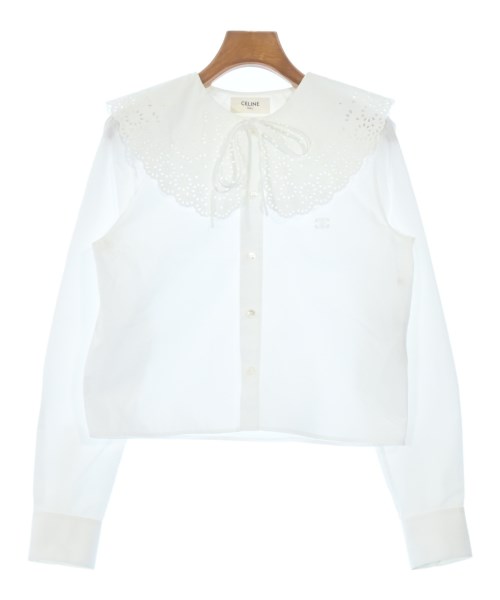 CELINE(セリーヌ)ブラウス 白 サイズ:34(XXS位)/2200659139078