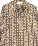 CELINE（セリーヌ）ブラウス 茶 サイズ:34(XXS位) レディース/2200659139092