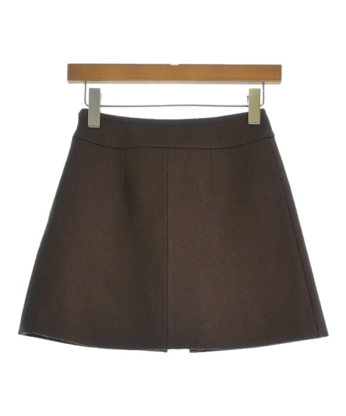 CELINE（セリーヌ）ミニスカート 茶 サイズ:34(XXS位) レディース/2200659139139