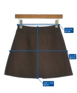 CELINE（セリーヌ）ミニスカート 茶 サイズ:34(XXS位) レディース/2200659139139