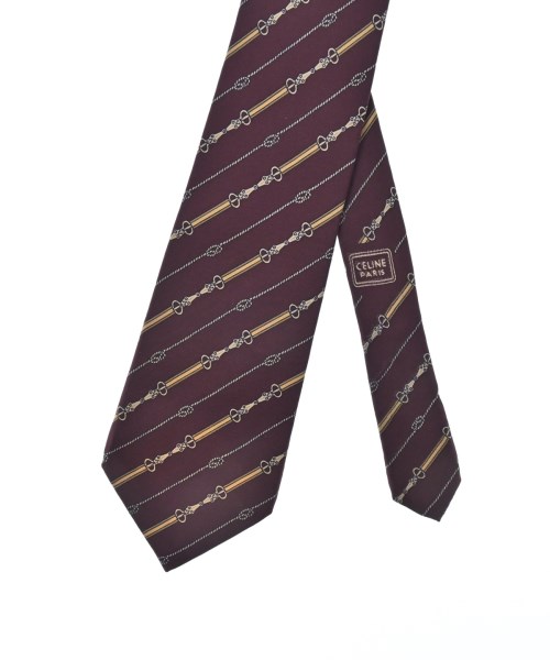 CELINE（セリーヌ）ネクタイ 赤 サイズ:- メンズ/2200663017072