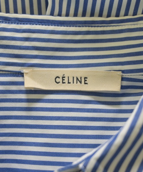 CELINE（セリーヌ）カジュアルシャツ 青 サイズ:38(S位) レディース/2200664129101