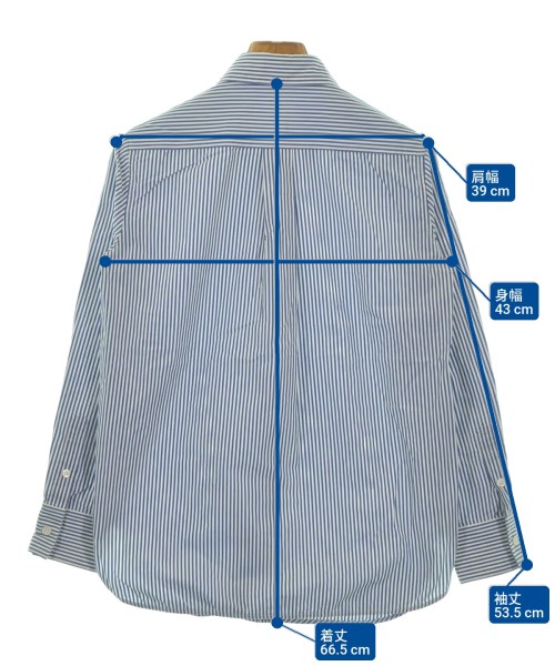 CELINE（セリーヌ）カジュアルシャツ 青 サイズ:38(S位) レディース/2200664129101