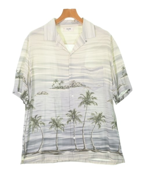 CELINE(セリーヌ)カジュアルシャツ ベージュ サイズ:-(L位)/2200664440046