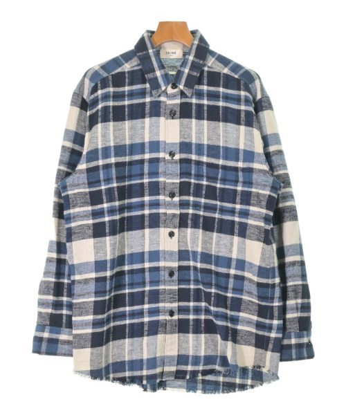 CELINE(セリーヌ)カジュアルシャツ 青 サイズ:-(XL位)/2200665219108