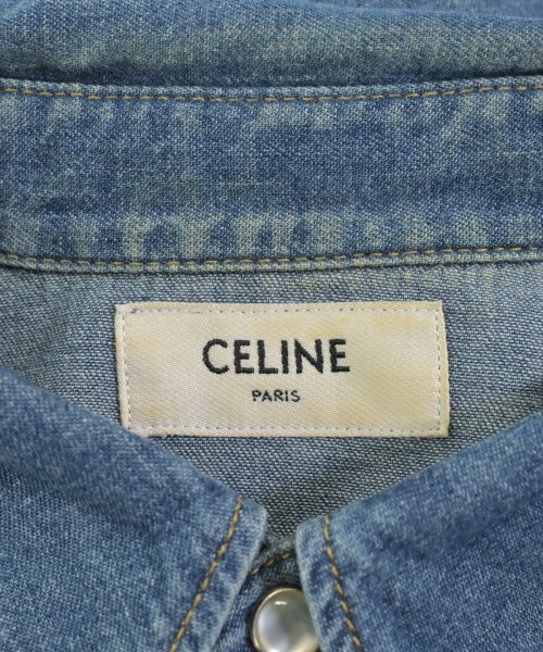 CELINE（セリーヌ）カジュアルシャツ 青 サイズ:M メンズ/2200665219122