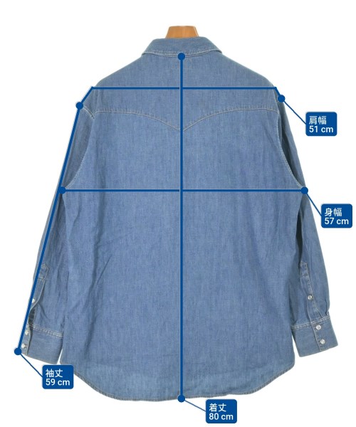 CELINE（セリーヌ）カジュアルシャツ 青 サイズ:M メンズ/2200665219122