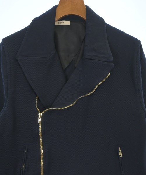 CELINE（セリーヌ）ライダース 紺 サイズ:36(XS位) レディース/2200662451013