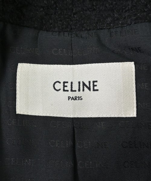 CELINE（セリーヌ）ノーカラージャケット 黒 サイズ:34(XXS位) レディース/2200661182154