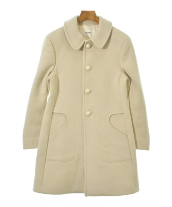 CELINE（セリーヌ）ステンカラーコート 黄 サイズ:36(XS位) レディース