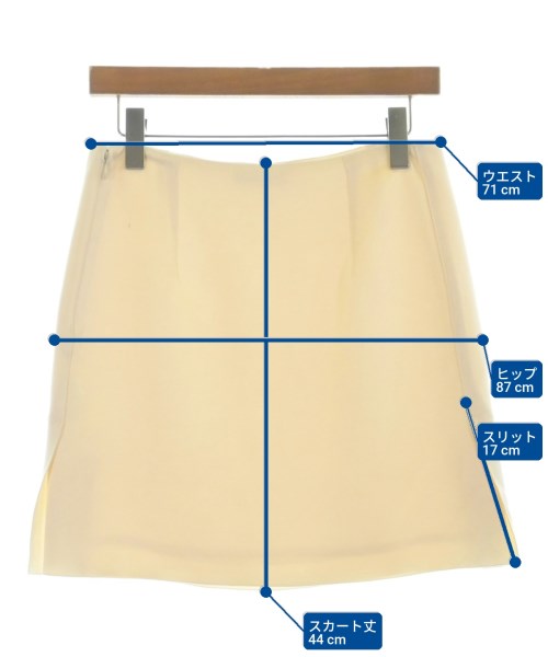 CELINE（セリーヌ）ミニスカート 白 サイズ:38(S位) レディース/2200663655069