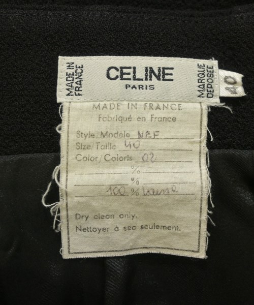 CELINE（セリーヌ）ひざ丈スカート 黒 サイズ:40(M位) レディース/2200669793062