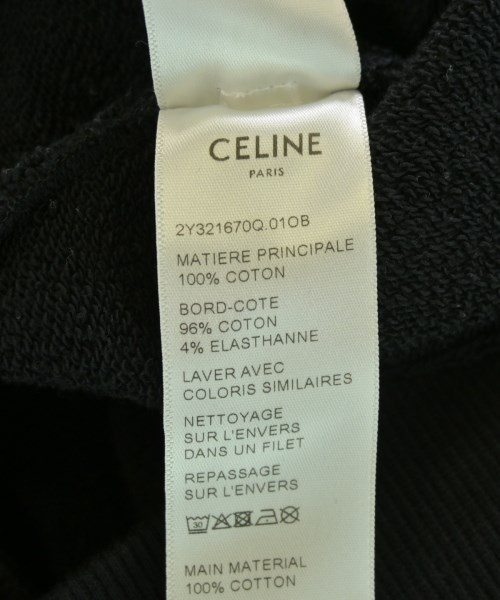 CELINE（セリーヌ）パーカー 黒 サイズ:XL メンズ/2200670655021